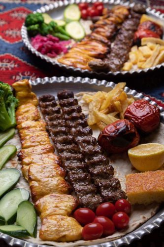 Persian food: Koobideh Kabab