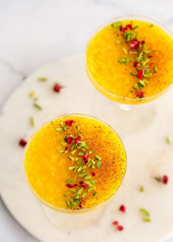 Persian Desserts: Saffron Rice Pudding