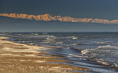 Caspian Sea at north of Iran