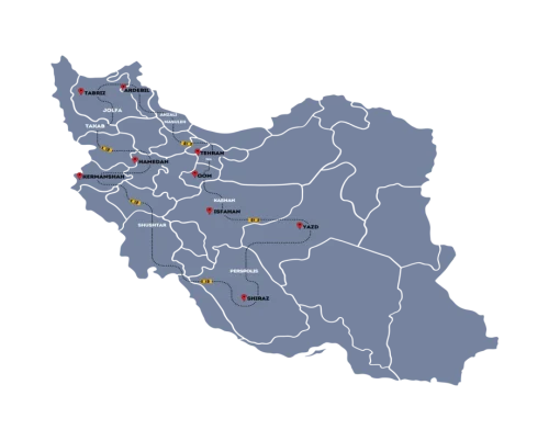 Road Map Highlights of Persia Tour