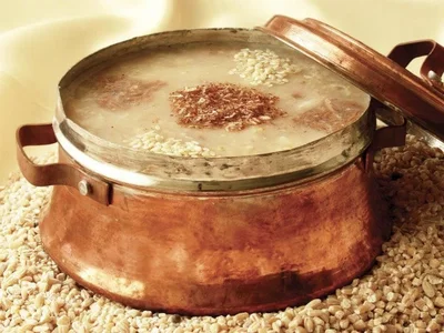 Haleem street food in Iran